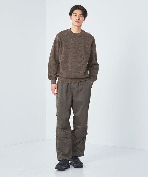 green label relaxing(グリーンレーベルリラクシング)の「クリアコットン ミックス カノコ クルーネック ニット -ハンドウォッシャブル-(ニット/セーター・メンズ・ダークブラウン/ネイビー/グレー・S/L/XL/M)」の5枚目の写真