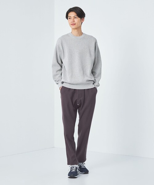 green label relaxing(グリーンレーベルリラクシング)の「クリアコットン ミックス カノコ クルーネック ニット -ハンドウォッシャブル-(ニット/セーター・メンズ・ダークブラウン/ネイビー/グレー・S/L/XL/M)」の6枚目の写真