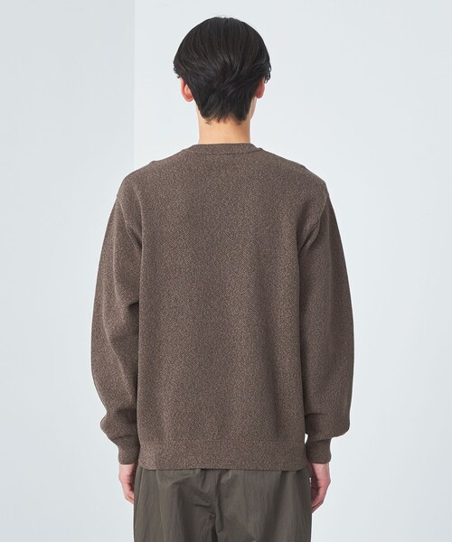 green label relaxing(グリーンレーベルリラクシング)の「クリアコットン ミックス カノコ クルーネック ニット -ハンドウォッシャブル-(ニット/セーター・メンズ・ダークブラウン/ネイビー/グレー・S/L/XL/M)」の10枚目の写真