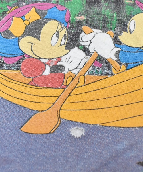 OLDMICKEY （オールドミッキー）の「【ヴィンテージ古着】90's ミッキー & ミニー 絵画風プリントTシャツ（Tシャツ/カットソー・メンズ・ホワイト・X-LARGE）」の6枚目の写真