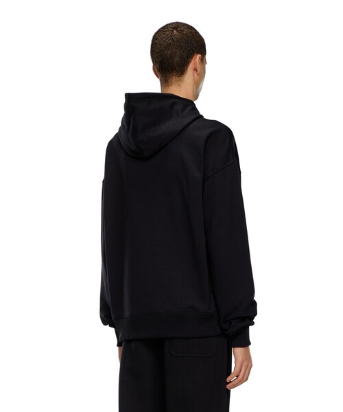 DIESEL(ディーゼル)の「メンズ スウェット パーカー(パーカー・メンズ・グレー/ブラック・XX-LARGE/XXX-LARGE/LARGE/MEDIUM/SMALL/X-LARGE/X-SMALL)」の3枚目の写真