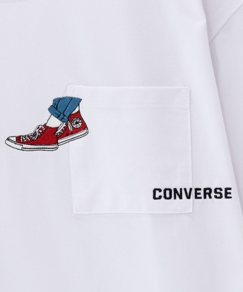 スニーカーワンポイントロゴ胸ポケットSHORT SLEEVE T-SHIRT（T