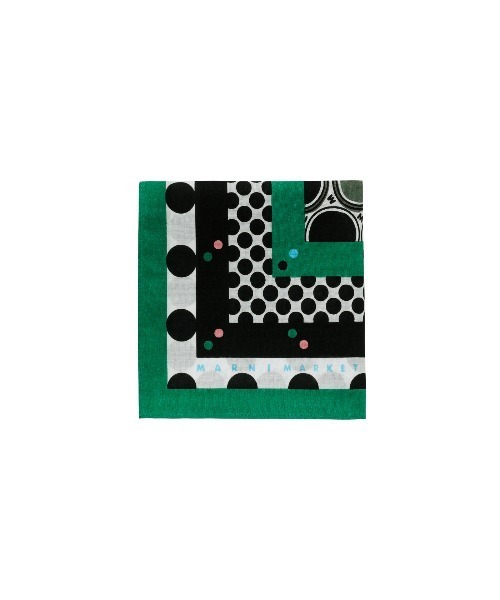 MARNI MARKET(マルニマーケット)の「バンダナ(バンダナ/スカーフ・レディース・グリーンドット・FREE)」の2枚目の写真