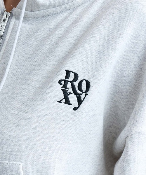 ROXY（ロキシー）の「ROXY/ロキシー ジップアップ ショート丈パーカー RZP244029（パーカー・レディース・ブラック/ヘザーグレー/ブラウン・L/M）」の10枚目の写真