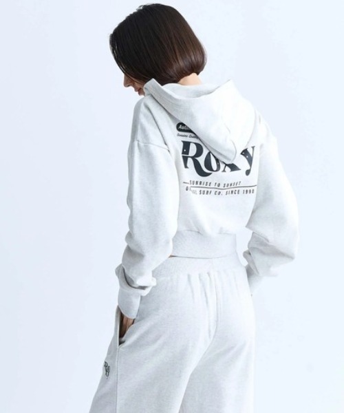 ROXY（ロキシー）の「ROXY/ロキシー ジップアップ ショート丈パーカー RZP244029（パーカー・レディース・ブラック/ヘザーグレー/ブラウン・L/M）」の7枚目の写真