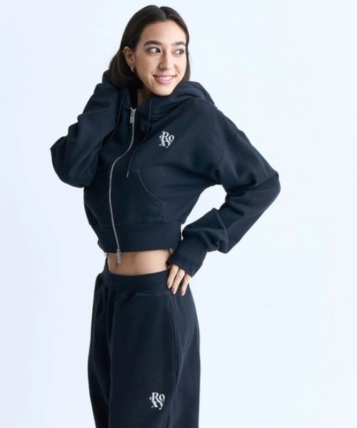 セール】ROXY/ロキシー ジップアップ ショート丈パーカー