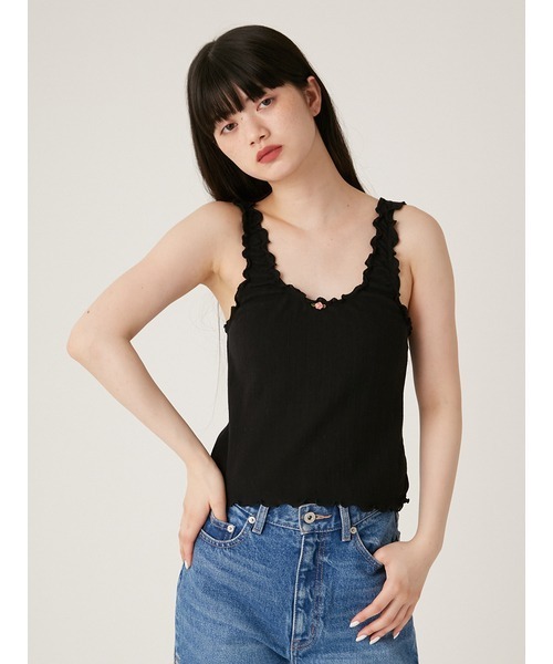 LILY BROWN(リリーブラウン)の「【LILY BROWN Lingerie】コットンフリルタンク(タンクトップ・レディース・その他/ライトピンク/ブラック・SMALL/MEDIUM)」の17枚目の写真