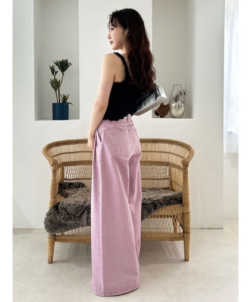 LILY BROWN(リリーブラウン)の「【LILY BROWN Lingerie】コットンフリルタンク(タンクトップ・レディース・その他/ライトピンク/ブラック・SMALL/MEDIUM)」の11枚目の写真