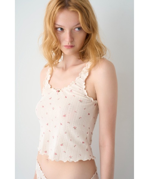 LILY BROWN(リリーブラウン)の「【LILY BROWN Lingerie】コットンフリルタンク(タンクトップ・レディース・その他/ライトピンク/ブラック・SMALL/MEDIUM)」の8枚目の写真