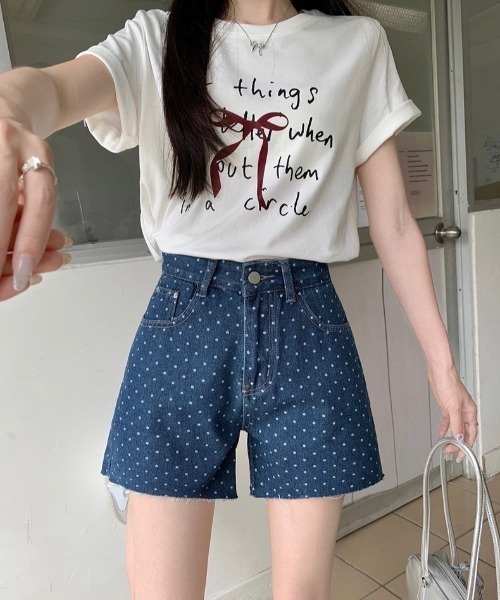 almo（アルモ）の「【LAMPOON】ハートポケットデニムショートパンツ（デニムパンツ・レディース・ブルー/ブラック/サックスブルー・SMALL/MEDIUM）」の19枚目の写真