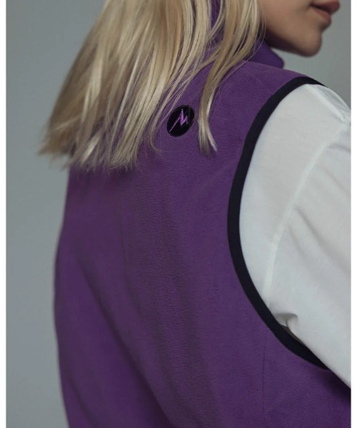 MARMOT（マーモット）の「【Marmot】Lodge Fleece Vest / ロッジフリースベスト（ベスト・メンズ・パープル/ブラック/カーキ・X-LARGE/MEDIUM/LARGE）」の7枚目の写真
