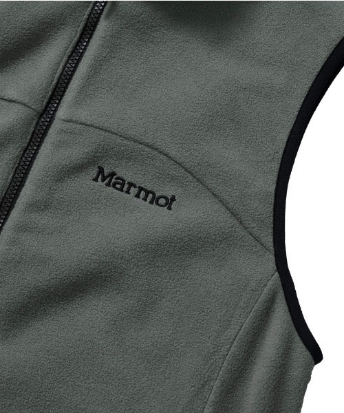 MARMOT（マーモット）の「【Marmot】Lodge Fleece Vest / ロッジフリースベスト（ベスト・メンズ・パープル/ブラック/カーキ・X-LARGE/MEDIUM/LARGE）」の9枚目の写真