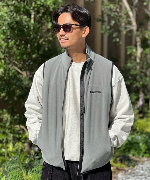 MARMOT（マーモット）の「【Marmot】Lodge Fleece Vest / ロッジフリースベスト（ベスト・メンズ・パープル/ブラック/カーキ・X-LARGE/MEDIUM/LARGE）」の22枚目の写真