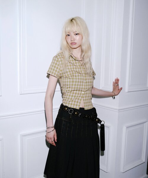 WHO'S WHO gallery(フーズフーギャラリー)の「アソートショートスリーブデザインシャツ(シャツ/ブラウス・レディース・サックスブルー/ブルー/オフホワイト/グリーン系その他2/ネイビー/ホワイト系その他/ホワイト系1/ブルー系その他2/ブルー系その他3/グリーン系その他3/ホワイト系その他2・FREE/LARGE)」の6枚目の写真