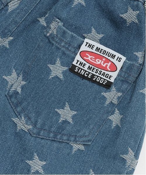 X-girl Stages（エックスガールステージス）の「星柄デニムショートパンツ（その他パンツ・キッズ・ブルー/ライトブルー・90cm/100cm/110cm/120cm/130cm/140cm）」の8枚目の写真