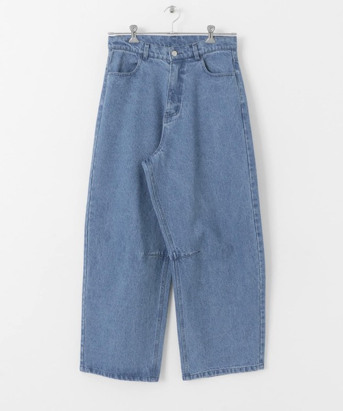 SENSE OF PLACE by URBAN RESEARCH（センスオブプレイスバイアーバンリサーチ）の「カーブデニムパンツ（デニムパンツ・メンズ・ライトインディゴブルー/ブラック・MEDIUM/LARGE）」の18枚目の写真