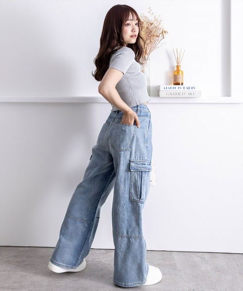 セール】カーゴデニムパンツ≪2024AW新作≫（デニムパンツ