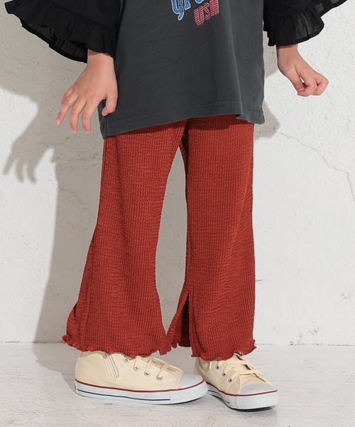 Ocean&Ground(オーシャン&グラウンド)の「スリットフレアパンツ(その他パンツ・キッズ・ブラック/パープル/ブラウン・80/90/95/100/110/120/130/140)」の3枚目の写真