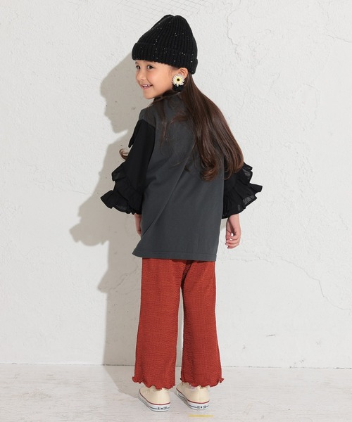 Ocean&Ground(オーシャン&グラウンド)の「スリットフレアパンツ(その他パンツ・キッズ・ブラック/パープル/ブラウン・80/90/95/100/110/120/130/140)」の13枚目の写真