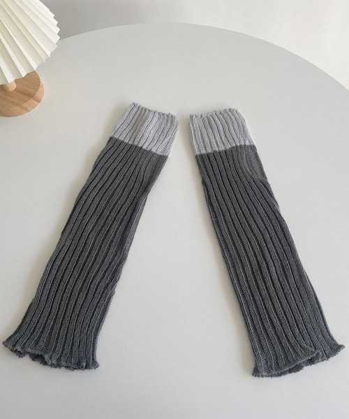 Miniministore(ミニミニストア)の「レッグウォーマー 配色靴下 レディース(ソックス/靴下・レディース・ベージュ/グレー/ブラック/アイボリー・FREE)」の18枚目の写真