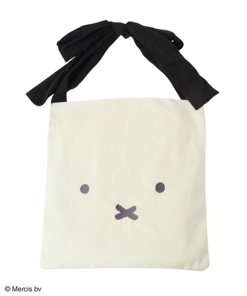 Miffy（ ミッフィー）の「Miffy/フェイスリボンショルダーBag（トートバッグ・レディース・ブラック/グリーン/ブルー/オレンジ/イエロー・FREE）」の10枚目の写真