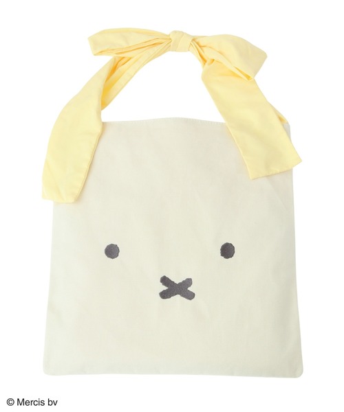 Miffy（ ミッフィー）の「Miffy/フェイスリボンショルダーBag（トートバッグ・レディース・ブラック/グリーン/ブルー/オレンジ/イエロー・FREE）」の9枚目の写真
