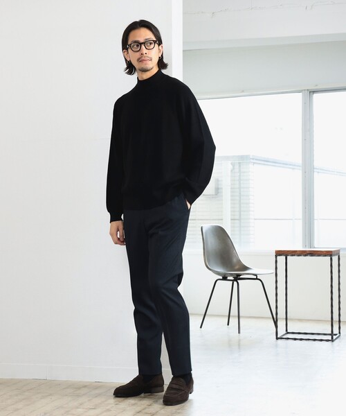 【セール】片畦 モックネック ニット 24AW（ニット/セーター）｜B:MING by BEAMS（ビーミングバイビームス）