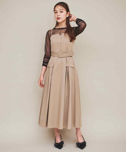 31 Sons de mode（トランテアン　ソン　ドゥ　モード）の「ドットチュールトップス（Tシャツ/カットソー・レディース・ブラック/ライトグレー・フリー）」の20枚目の写真