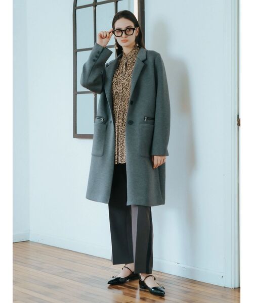 Editt by YECCA VECCA(エディットバイイェッカヴェッカ)の「フリルデザインロングシャツ(シャツ/ブラウス・レディース・ブラック/レオパード・FREE)」の20枚目の写真