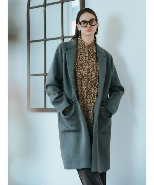 Editt by YECCA VECCA(エディットバイイェッカヴェッカ)の「フリルデザインロングシャツ(シャツ/ブラウス・レディース・ブラック/レオパード・FREE)」の21枚目の写真