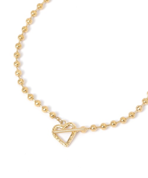 BAYFLOW（ベイフロー）の「ハートマンテルネックレス（ネックレス・レディース・シルバー/ゴールド・FREE）」の2枚目の写真