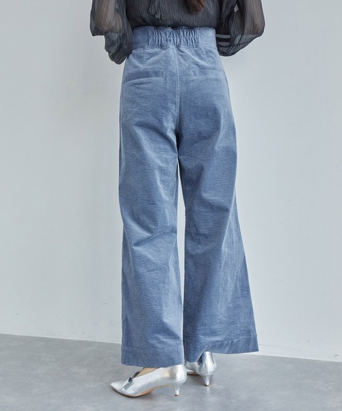 VIS（ビス）の「細コーデュロイワイドパンツ（スラックス・レディース・ベージュ系その他/ブルー系その他4・S/M）」の9枚目の写真