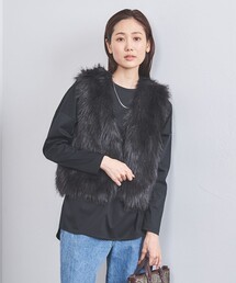 UNITED ARROWS | フェイクファー ショートベスト(ベスト)