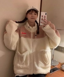 Mayree | 【Mayree】モコモコ ボア ジャケット(ブルゾン)