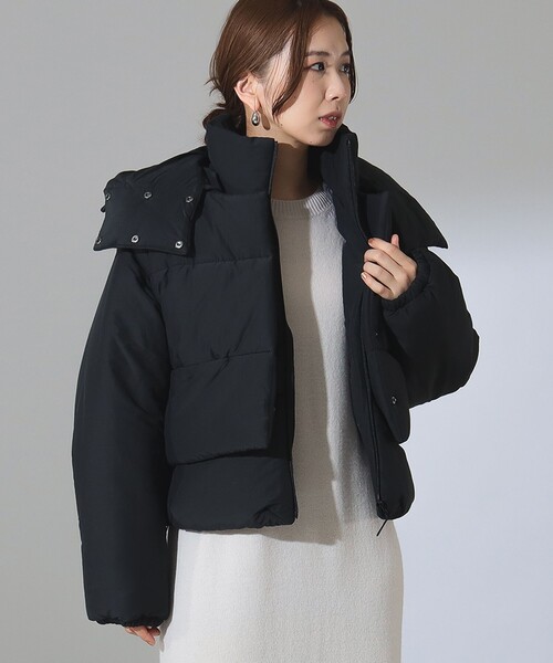 Demi-Luxe BEAMS(デミルクス ビームス)の「3WAY ベスト付き 中綿ブルゾン(ブルゾン・レディース・ブラック/オフホワイト・38/36)」の17枚目の写真