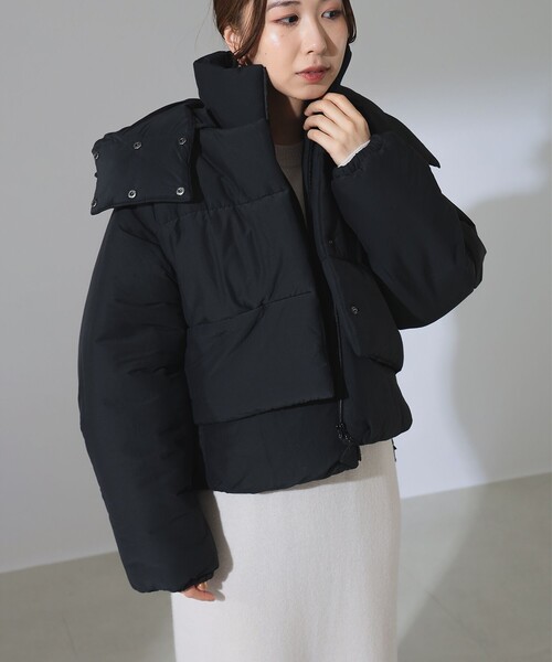 Demi-Luxe BEAMS(デミルクス ビームス)の「3WAY ベスト付き 中綿ブルゾン(ブルゾン・レディース・ブラック/オフホワイト・38/36)」の18枚目の写真