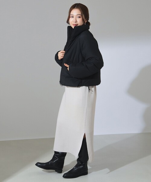Demi-Luxe BEAMS(デミルクス ビームス)の「3WAY ベスト付き 中綿ブルゾン(ブルゾン・レディース・ブラック/オフホワイト・38/36)」の19枚目の写真