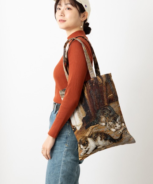 ABBEY MARKET(アビーマーケット)の「ジャガード織 ネコ柄トートバッグ(トートバッグ・レディース・その他5/その他1/その他2/その他3/その他4/その他6/その他7/その他8/その他11/その他12/その他9/その他10・FREE)」の11枚目の写真