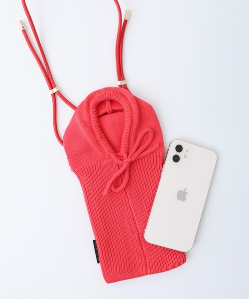 ROOTOTE(ルートート)の「ROOTOTE ニットフード付きスマホショルダー(ショルダーバッグ・レディース・オレンジ/イエロー/パープル/グリーン/ピンク/アイボリー/レッド・FREE)」の7枚目の写真