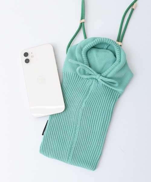 ROOTOTE(ルートート)の「ROOTOTE ニットフード付きスマホショルダー(ショルダーバッグ・レディース・オレンジ/イエロー/パープル/グリーン/ピンク/アイボリー/レッド・FREE)」の3枚目の写真