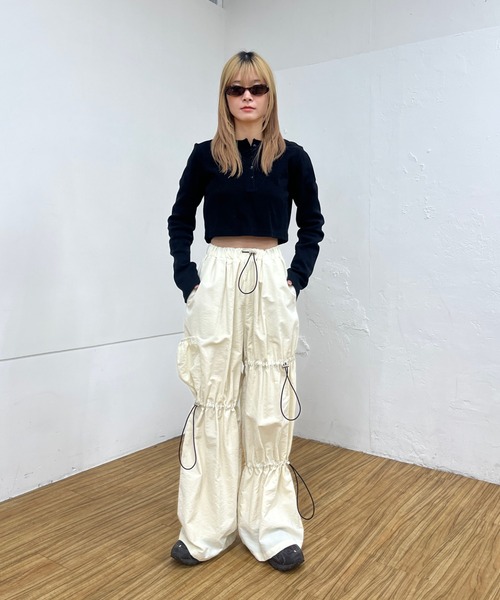 WHO'S WHO gallery（フーズフーギャラリー）の「スラックス（スラックス・レディース・ブラック・FREE）」の2枚目の写真