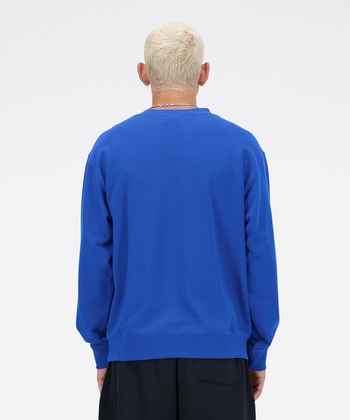 NEW BALANCE（ニューバランス）の「Sport Essentials Stacked Logo スウェットクルー（スウェット・メンズ・ブルー・SMALL/MEDIUM/LARGE/X-LARGE/XX-LARGE）」の5枚目の写真