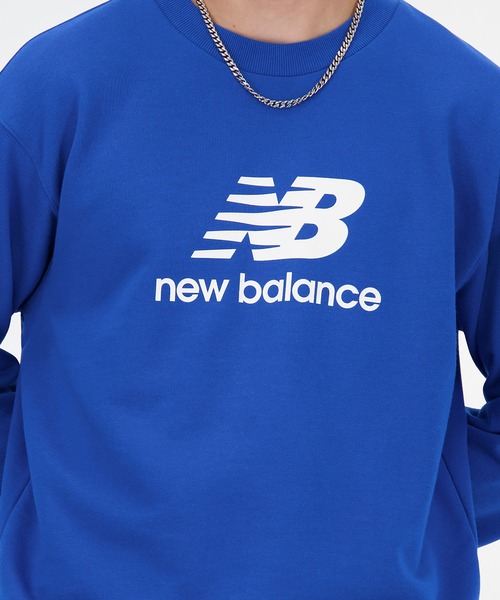 NEW BALANCE（ニューバランス）の「Sport Essentials Stacked Logo スウェットクルー（スウェット・メンズ・ブルー・SMALL/MEDIUM/LARGE/X-LARGE/XX-LARGE）」の3枚目の写真