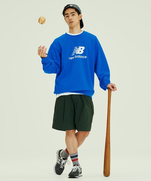 NEW BALANCE（ニューバランス）の「Sport Essentials Stacked Logo スウェットクルー（スウェット・メンズ・ブルー・SMALL/MEDIUM/LARGE/X-LARGE/XX-LARGE）」の10枚目の写真