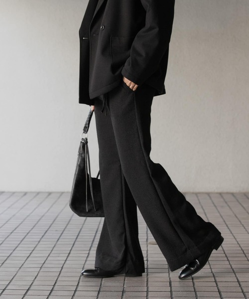 セール】『わたべ×SOP』『セットアップ対応』ツイードワイドフレア