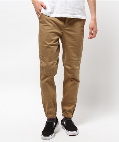 WEGO（ウィゴー）の「WEGO/ストレッチツイルジョガーパンツ（その他パンツ・メンズ・ベージュ/ブラック・LARGE/MEDIUM）」の2枚目の写真