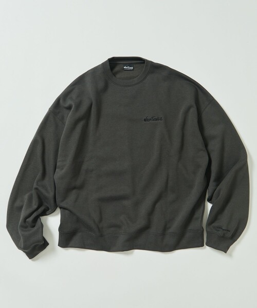139 【美品】ケボズ×フリークスストア⭐︎ビッグパイルロゴ スウェット 即完売 FREAK'S STORE/ビッグシルエット デザイン刺繍 クルーネック