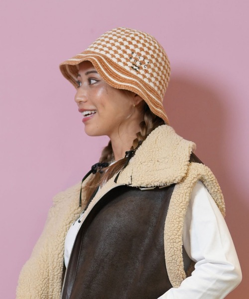 BILLABONG(ビラボン)の「BILLABONG/ビラボン ハット BLOCK CHECK CHENILLE BE014-907(ハット・メンズ・ライトブルー/ブラウン/ブラック・FREE)」の19枚目の写真