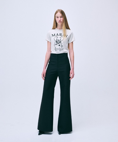 Mardi Mercredi(マルディメクルディ)の「SLIM TSHIRT SWING THE TAIL DDANJI PEARL NECKLACE / スリム Tシャツ スウィング ザ テイル ダンジ パール ネックレス(Tシャツ/カットソー・レディース・ホワイト×グレー/オートミール・FREE)」の8枚目の写真