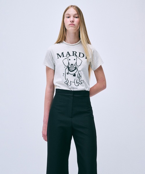tシャツ TSHIRT SWING THE TAIL DDANJI PEARL NECKLACE レディース メンズ TSHIRT SWING THE TAIL DDANJI PEARL NECKLACE（Tシャツ